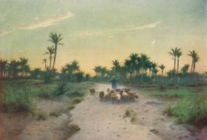 V zemi Gošen - Večer, c1880, 1904 od Robert George Talbot Kelly
