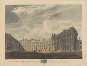 Peckwater Quadrangle, Christ Church, Oxford od Robert Havell