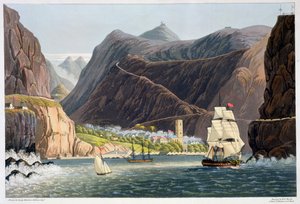 Cesty, Svatá Helena, 1815 od Robert Havell
