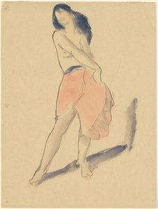 Tanečnice v červené sukni, č. 2 od Robert Henri