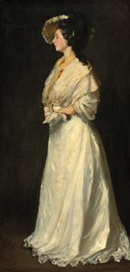 Mladá žena v bílém, 1904.