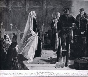 The End, Fotheringay, 1587, ilustrace z 
