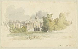 Pohled na Huis ten Bosch Návrhy pro akvatinty série Sketches in Flanders and Holland (název série)