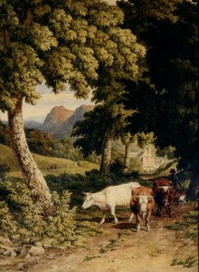 Krajina s dobytkem a pastevcem, 1810 (čb na vliesovém papíře)
