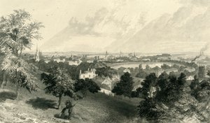 „City of Providence, z Prospect Hill“, 1872.