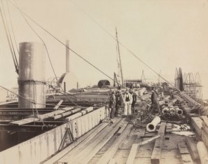 Palubní scéna Velké východní, 1857. od Robert Howlett