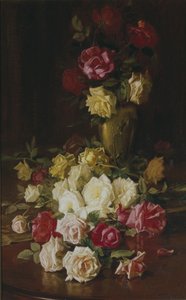 Bez názvu (Růže), kolem 1905-1915 (olej na plátně) od Robert Jenkins Onderdonk