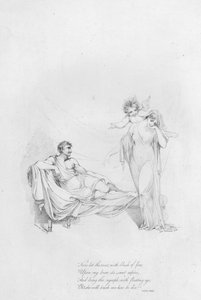 Anacreon, Ode XXXII (rytina) od Robert Kerr (after) Porter