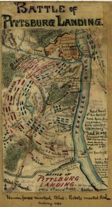 Bitva u Pittsburg Landing neboli Shiloh 6. a 7. dubna 1862. LOC gvhs01.vhs00314