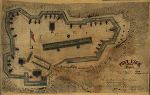 Fort Lyon, poblíž Alexandrie, Virginie LOC gvhs01.vhs00285 od Robert Knox Sneden
