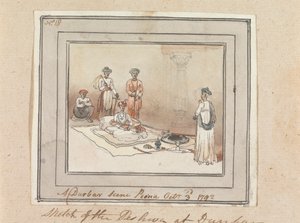 A Durbar Scene, Poona, 3. října 1792 od Robert Mabon