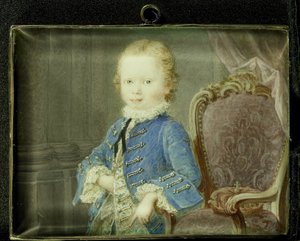 William V (1748-1806), princ Orange-Nassau, jako dítě od Robert Mussard