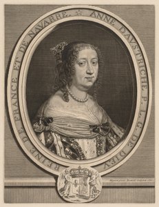 Anna Rakouská, královna Francie, 1660. od Robert Nanteuil