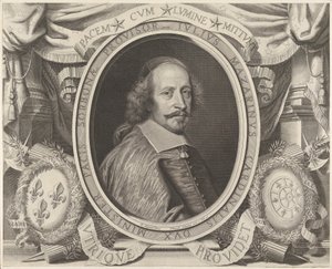 Kardinál Jules Mazarin od Robert Nanteuil