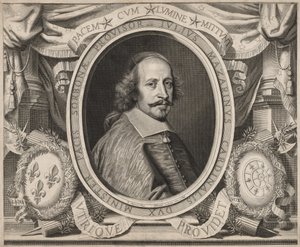 Kardinál Mazarin od Robert Nanteuil
