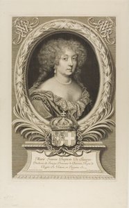 Marie Jeanne Baptiste, vévodkyně Savojská od Robert Nanteuil