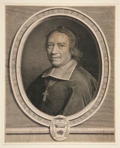 Portrét Jeana de Maupeou, biskupa a hraběte z Chalons-sur-Saone od Robert Nanteuil