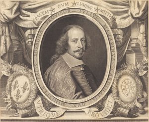 kardinál Jules Mazarin od Robert Nanteuil after Pierre Mignard I