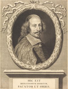 kardinál Jules Mazarin od Robert Nanteuil after Pierre Mignard I