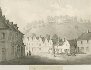 Kinver Town: sépiová kresba, 1836