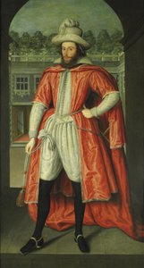 Portrét Williama Popea, 1. hraběte z Downe 1573-1631 jako rytíře z Bathu, c. 1610