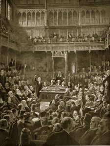 Gladstone představuje Home-Rule Bill, únor 1893