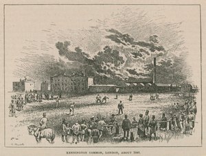Kennington Common, Londýn, kolem roku 1840 od Robert Randoll