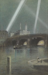 Válečné světlomety nad London Bridge od Robert Randoll