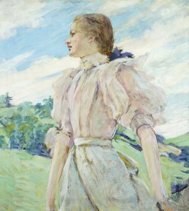 A Breezy Day, cca 1898 (olej na plátně)