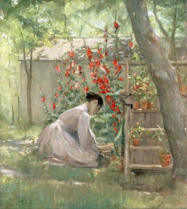 Tending the Garden (olej na plátně)