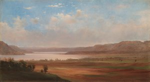 Pohled na jezero Pepin, Minnesota, 1862.