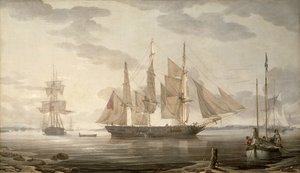 Lodě v přístavu, 1805