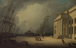 Celnice v Greenocku, Skotsko, 1828.