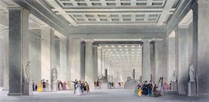 The Grand Central and Egyptian Saloons, British Museum, Holborn, London, c1836. od Robert Sands