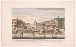 Pohled na Oudeschans v Amsterdamu z IJ Pohled na Amsterdam ze starého opevnění (název na objektu) Holandsko (název série) od Robert Sayer