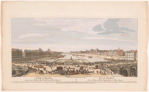 Pohled na Pont Neuf přes řeku Seinu v Paříži, při pohledu na Pont Royal Pohled na Paříž ze středu Pont Neuf směrem k Pont Royal (...) (titul na objektu) Paris (název série) od Robert Sayer