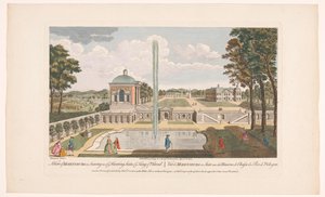 Pohled na Schloss Moritzburg Pohled na Moretsburg v Sasku, jedno z loveckých sídel vašeho polského krále (titul na předmětu) Sasko (název seriálu) od Robert Sayer