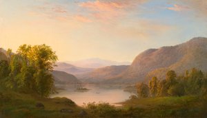 Pohled v Laurentian Mountains, poblíž Québecu
