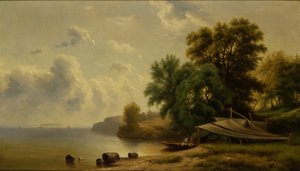 Krajina s kempem, n.d. od Robert Seldon Duncanson