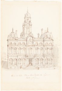 Hôtel de Ville, Place des Terreaux, Lyon od Robert Smirke