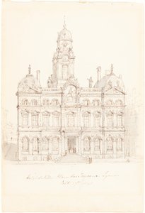 Radnice, Place des Terreaux, Lyons od Robert Smirke