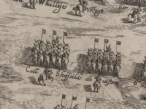 Popis armád koní a nohou Jeho Veličenstva a sira Thomase Fairefaxe; čtrnáctého června 1645 od Robert Streater or Streeter
