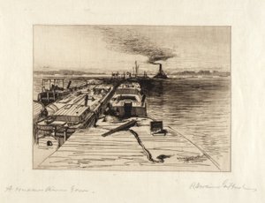 Vlek na řece Hudson od Robert Swain Gifford