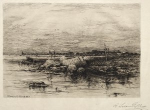 Ústí řeky Apponaganasett od Robert Swain Gifford