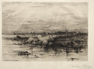 Ústí řeky Apponagansett, 1883.