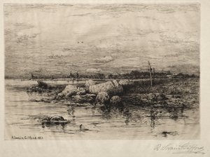 Ústí řeky Apponigansett od Robert Swain Gifford