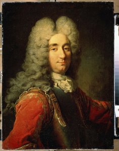 Portrét muže (Portrét muže). Obraz Roberta Tournierese (1667-1752). Olej na plátně, rozměr: 75 x 55 cm