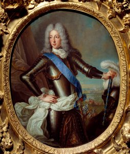 Portrét Ludvíka II. Bourbonského, prince z Conde (Bourbon-Conde) (Grand Conde) (1621-1686) dříve známý jako Marechal z Berwicku Obraz Roberta Levrace Tournieres (1667-1752) Sun 17. století. 0,38x0,31 m Rennes, Musee des Beaux Arts