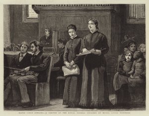 Zpěv Blind Girls, Sketch na Royal Normal College of Music, Upper Norwood