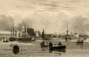 Liverpool, z Mersey, č. III..., c1830.